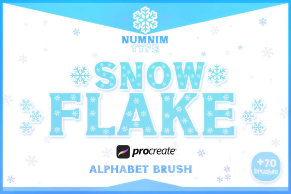Download Procreate Brush Stamps SnowFlake Xmas - Premium Resources