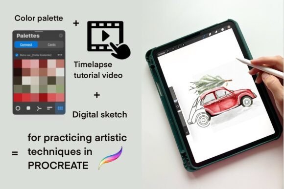 Download Tutorial Drawing of Watercolor Retro Car - Draw Collection