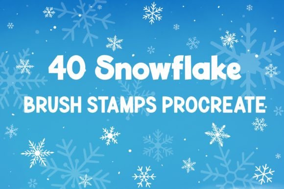 Download Snowflake Brush Stamp Procreate Xmas - Premium Resources