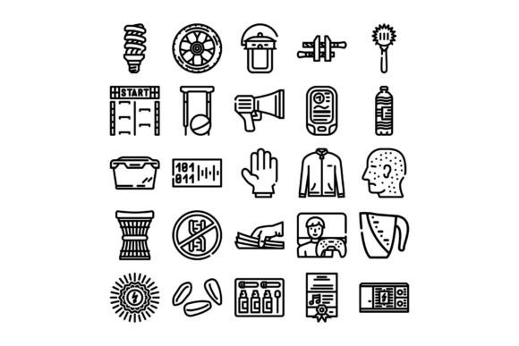 Download Miscellaneous Outline Drawings Icon Coll - Draw Collection