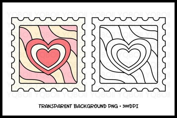 Download Sweet Heart Stamp Clipart PNG - Heart stamp Collection
