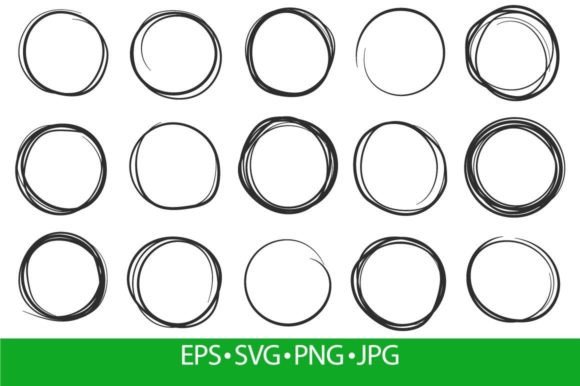 Download Hand Drawn Circles, Circular Brushes - Draw Collection