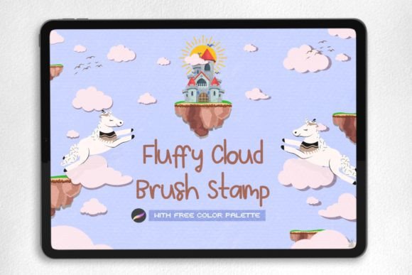 Download Cloud Procreate Stamp Brush - Procreate stamp Collection