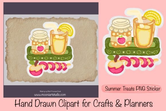 Download Summer Treats PNG Sticker – Hand Drawn - Draw Collection