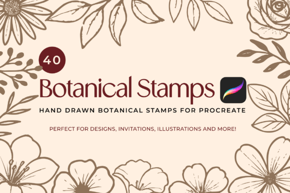Download Hand-Drawn Botanical Procreate Brushes - Draw Collection