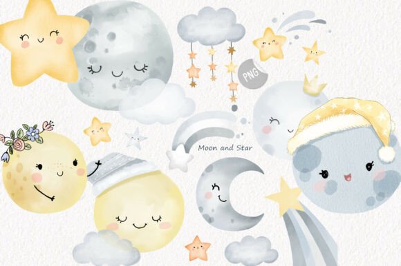 Download Moon Clipart | Hand Drawn Clipart, PNG - Draw Collection