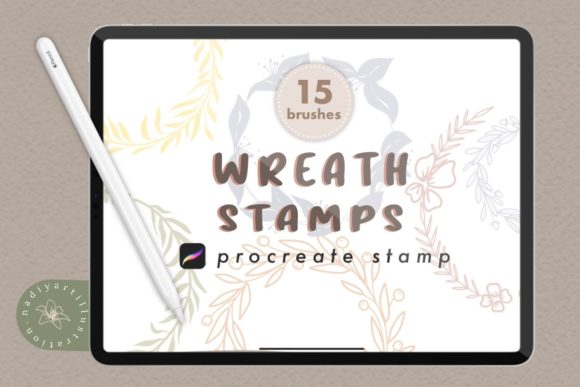 Download Wreaths Procreate Stamp Brushes - Procreate stamp Collection