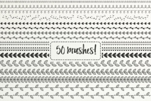 Download 50 Hand Drawn Brushes, Part 2 - AI - Draw Collection