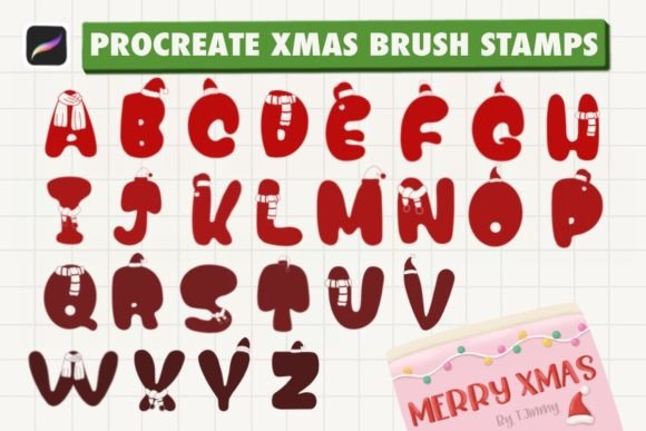 Download Procreate Xmas Brush Stamps - Xmas brush Collection