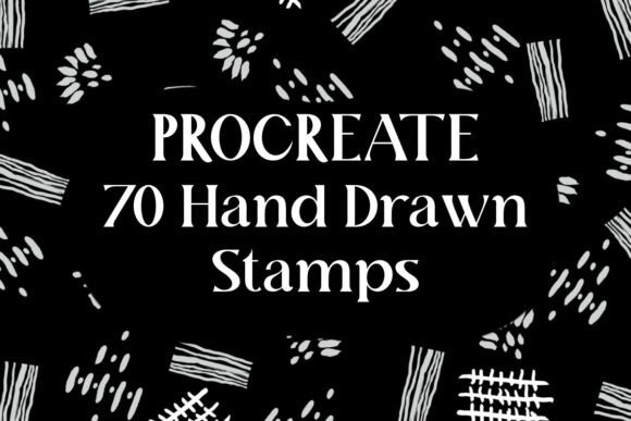 Download 70 Hand-Drawn Procreate Stamp Brushes - Procreate stamp Collection