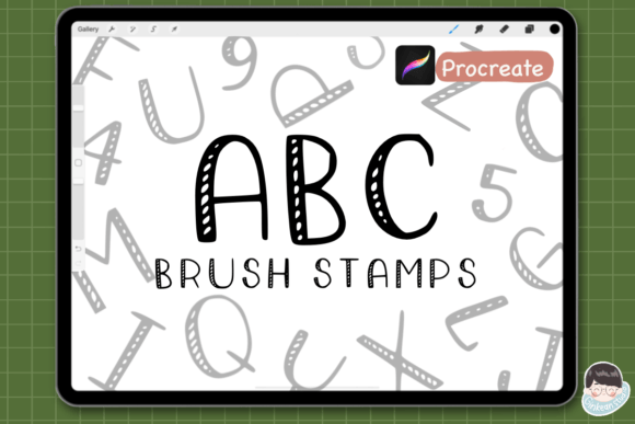Download ABC Brush | Procreate Stamps - Procreate stamp Collection