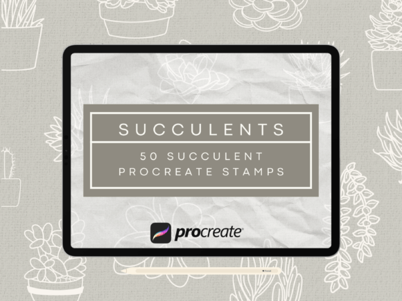 Download Succulent Procreate Stamp Brush Set - Procreate stamp Collection