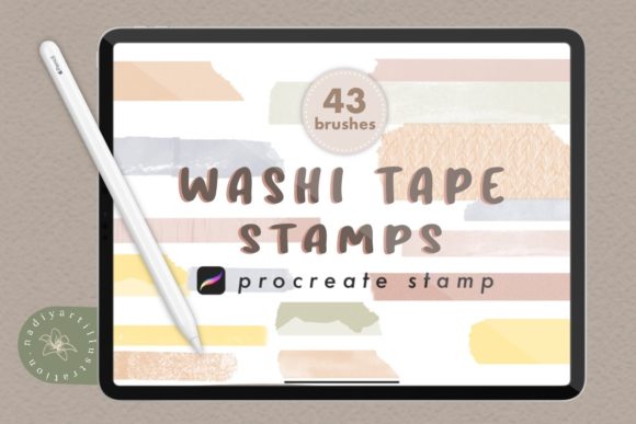 Download Washi Tape Procreate Stamp Brush - Procreate stamp Collection